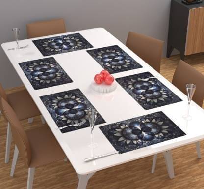CreadCraft PVC Solid Rectangle Table Mats ( 40 cm x 30 cm ) Pack of 1 - Multi CreadCraft PVC Solid Rectangle Table Mats ( 40 cm x 30 cm ) Pack of 1 - Multi