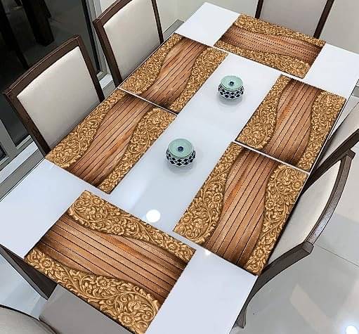 CreadCraft PVC Solid Rectangle Table Mats ( 40 cm x 30 cm ) Pack of 1 - Multi CreadCraft PVC Solid Rectangle Table Mats ( 40 cm x 30 cm ) Pack of 1 - Multi