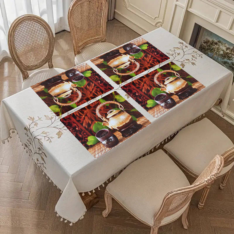 CreadCraft PVC Solid Rectangle Table Mats ( 40 cm x 30 cm ) Pack of 1 - Multi CreadCraft PVC Solid Rectangle Table Mats ( 40 cm x 30 cm ) Pack of 1 - Multi