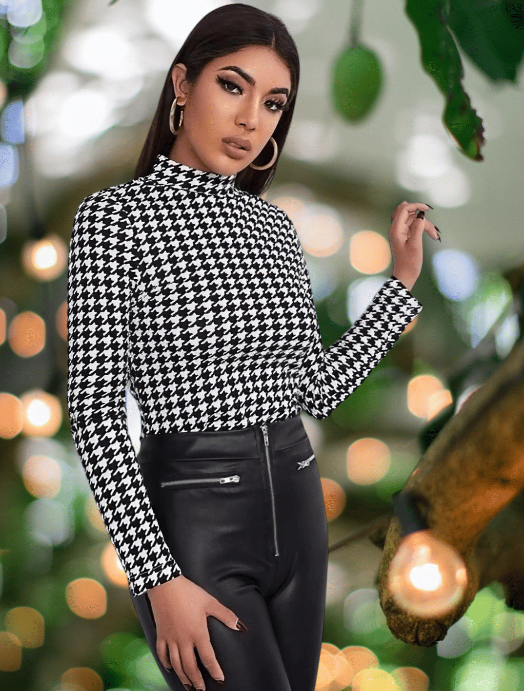 Dream Beauty Fashion Women's Polyester Regular Top ( Black )