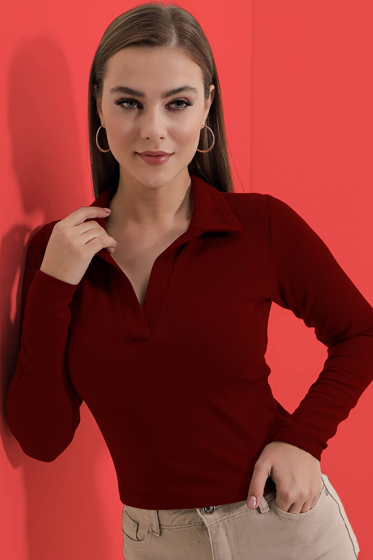     			Dream Beauty Fashion Women's Polyester Regular Top ( Maroon )