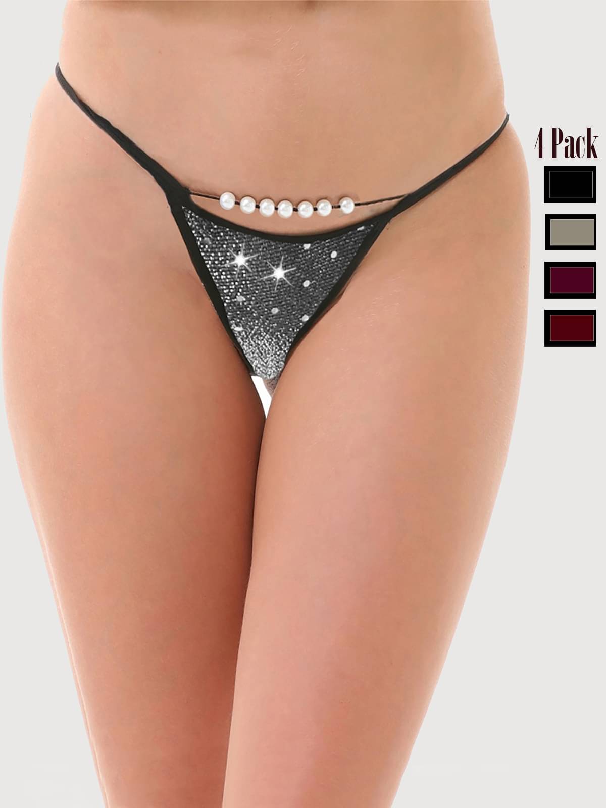 Finian Pack of 4 Net/Mesh G-Strings For Women ( Multi Color ) Finian Pack of 4 Net/Mesh G-Strings For Women ( Multi Color )