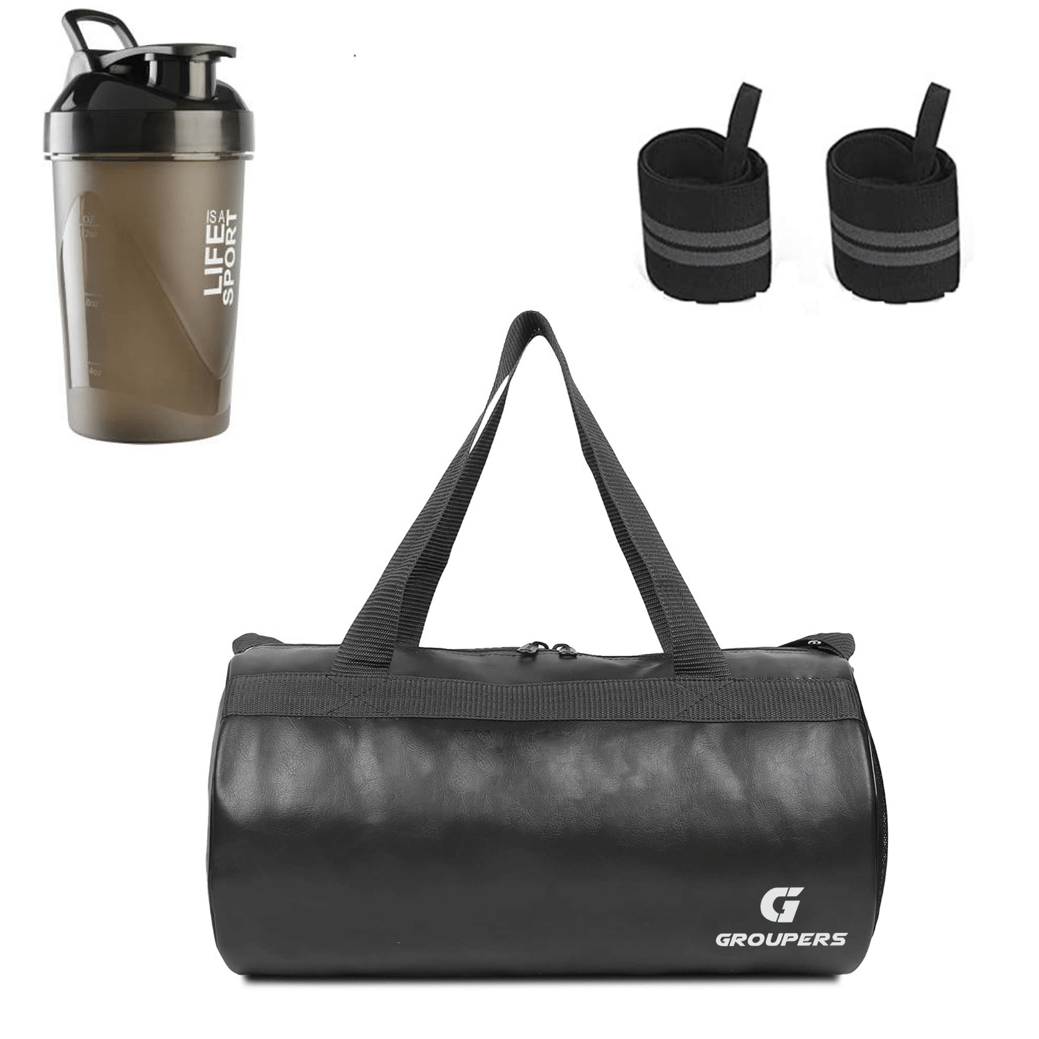     			GROUPERS P.U. BLACK 20 Ltrs Gym Bag