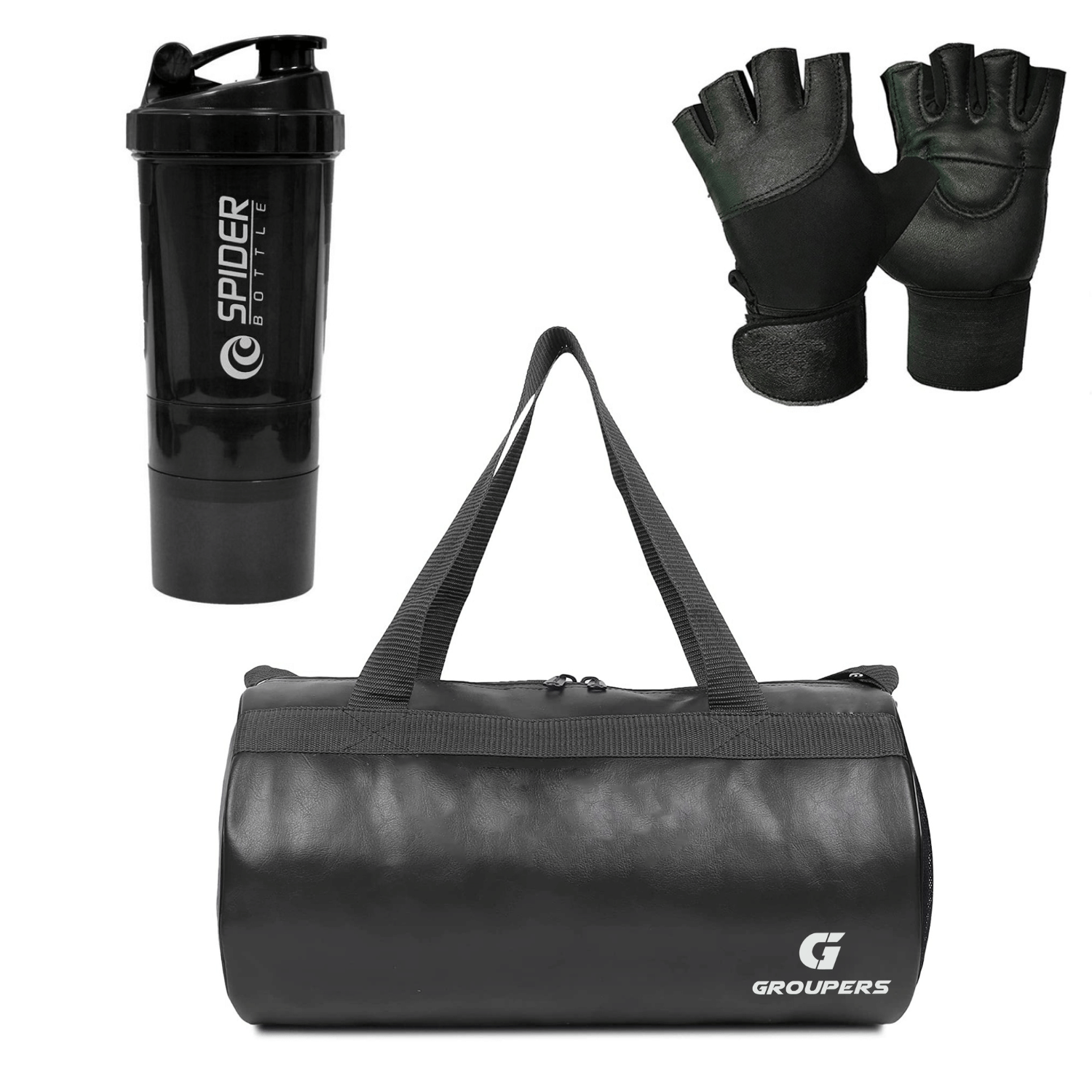     			GROUPERS P.U. BLACK 20 Ltrs Gym Bag