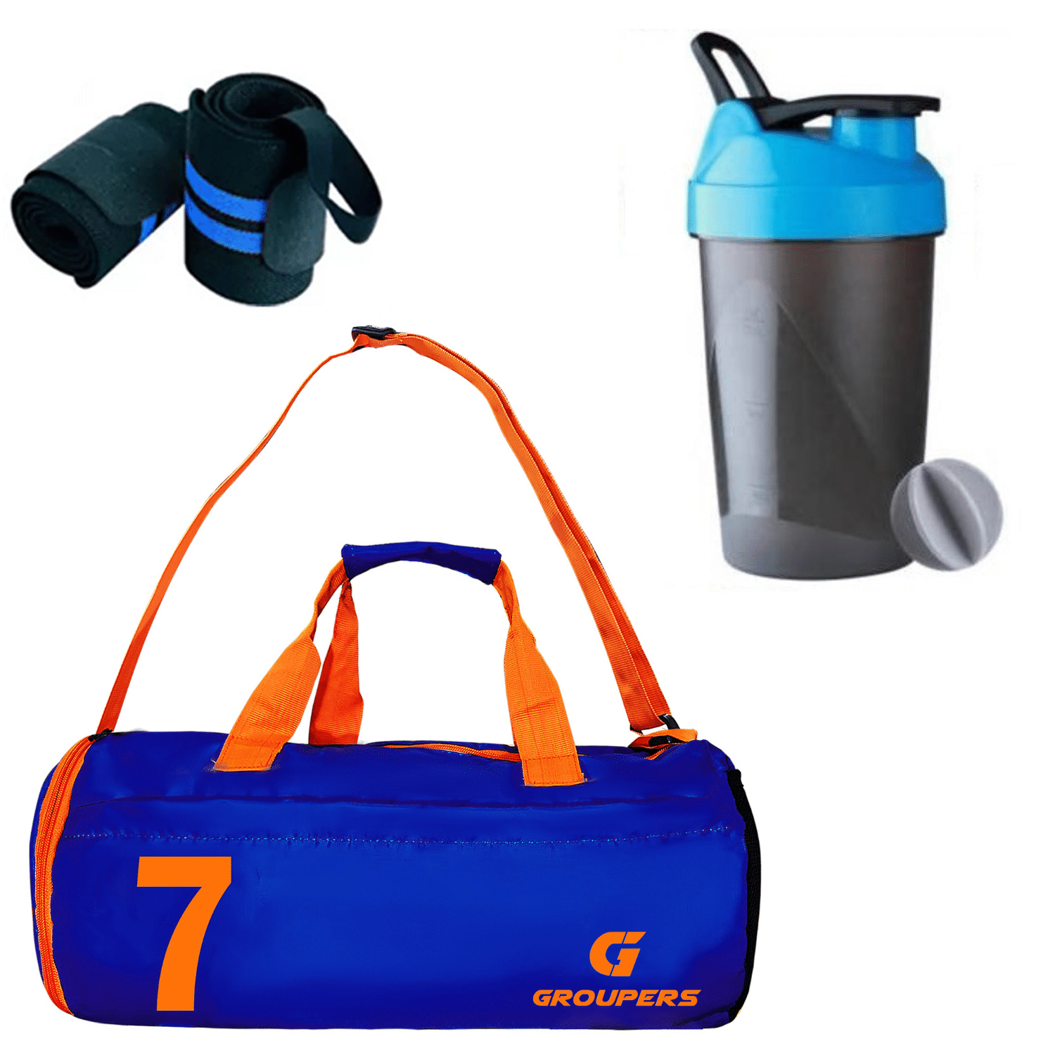     			GROUPERS Polyester BLUE 20 Ltrs Gym Bag
