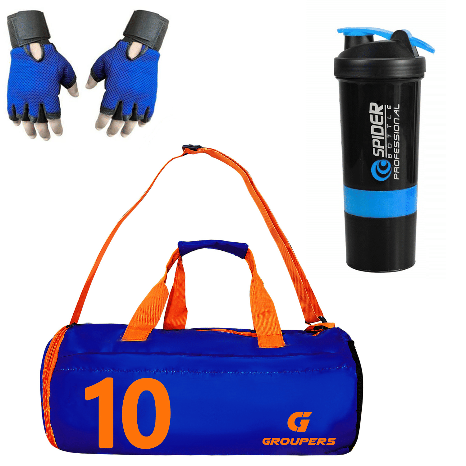     			GROUPERS Polyester BLUE 20 Ltrs Gym Bag