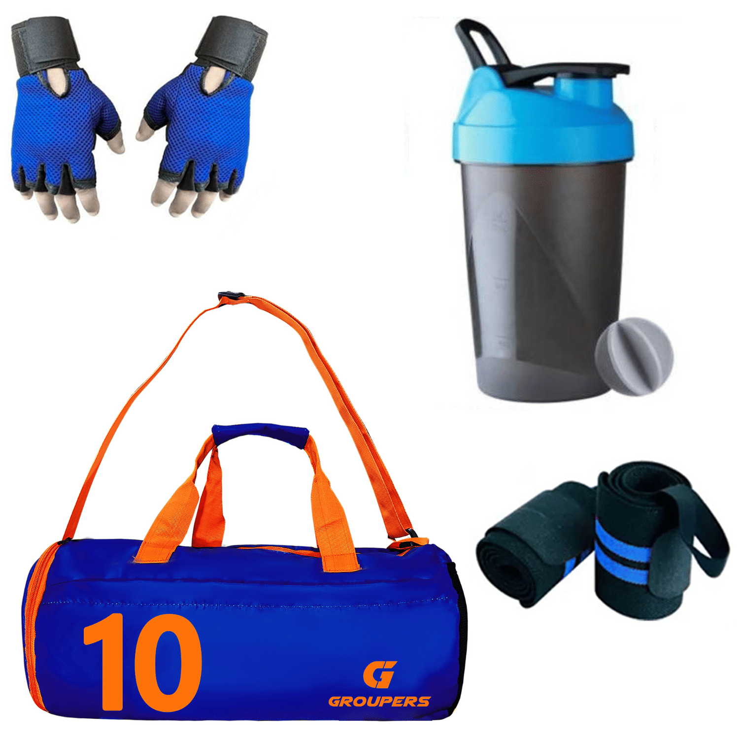     			GROUPERS Polyester BLUE 20 Ltrs Gym Bag