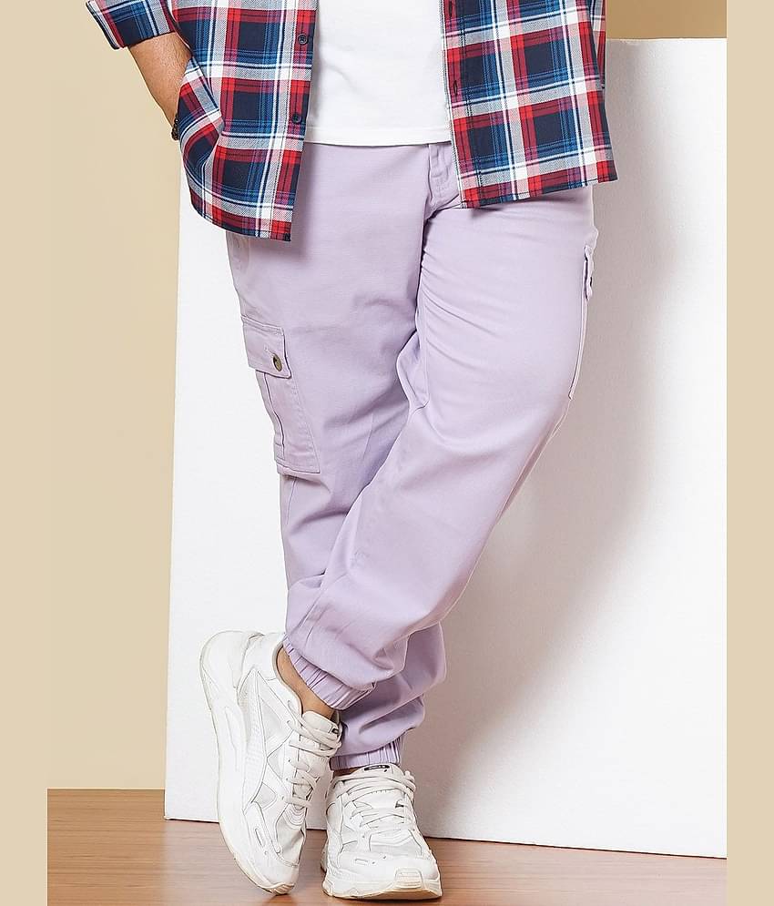 HARDSODA Regular Flat Men's Joggers - Purple ( Pack of 1 )