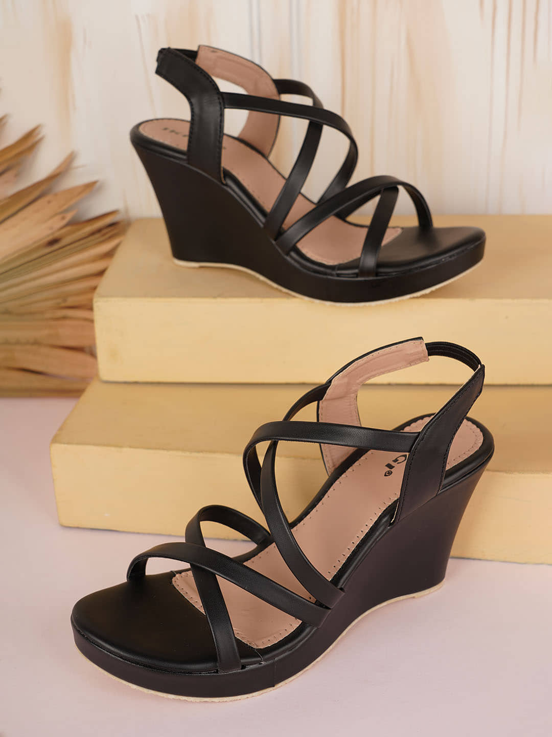 IKAGI Black Women's Sandal Heels - Heels | Buy online on ZillyBuy