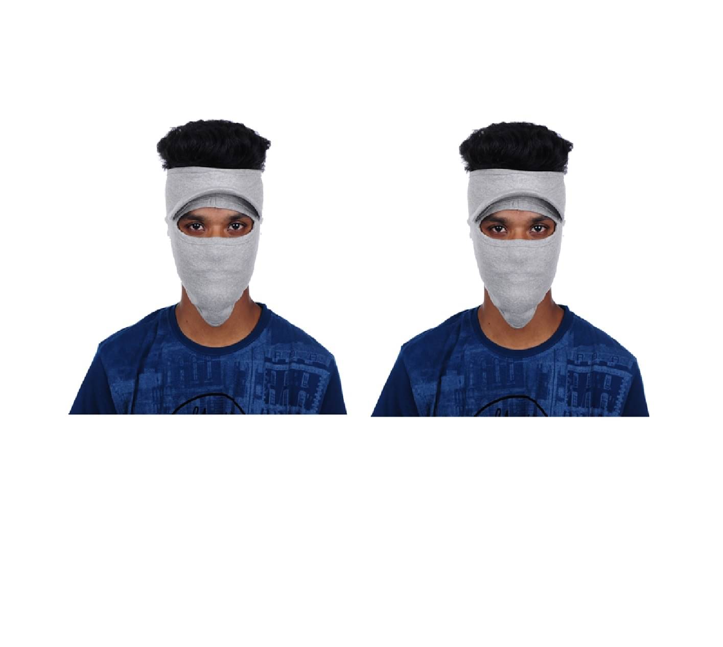 Im Unique Grey Bike Face Mask Riding Mask for Men & Women (Pack Of 2) Im Unique Grey Bike Face Mask Riding Mask for Men & Women (Pack Of 2)