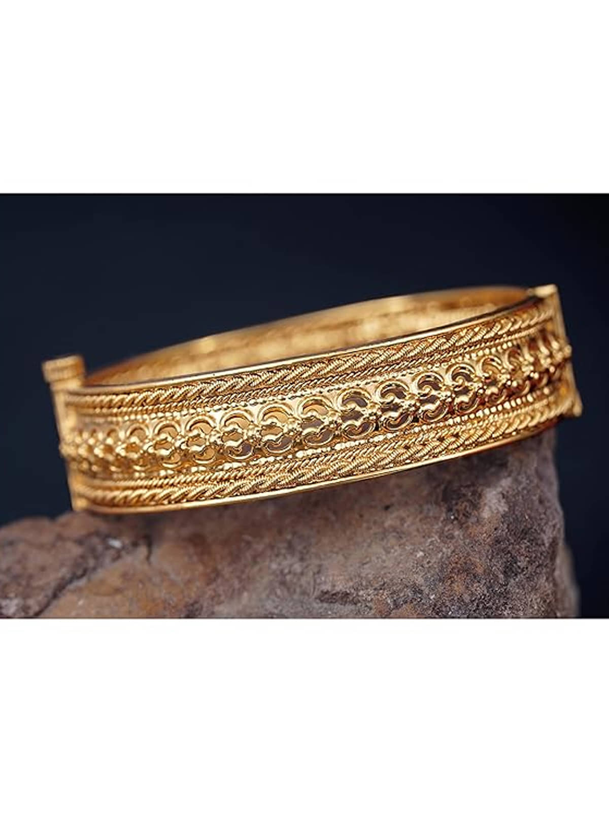JFL - Jewellery For Less Gold Kada ( Pack of 1 ) - Bangles & Bracelets | Buy online on ZillyBuy
