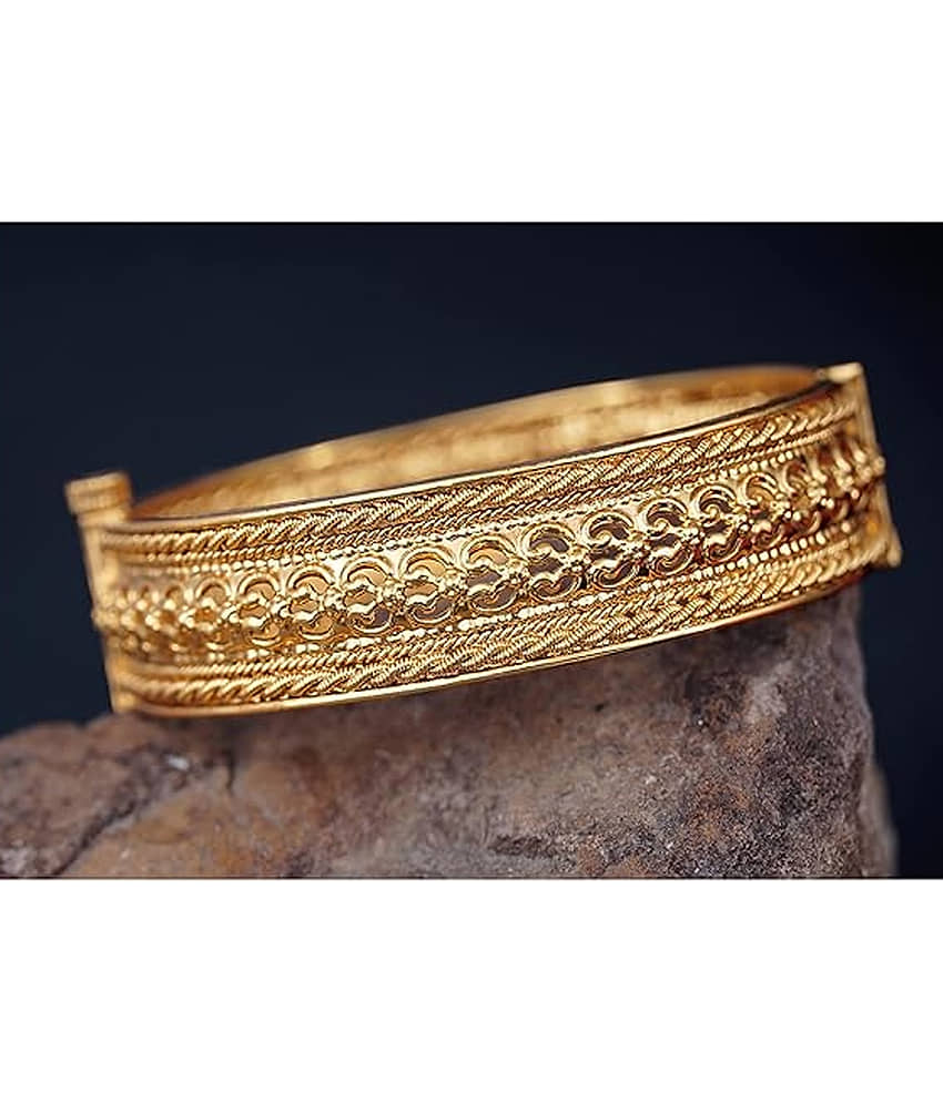 JFL - Jewellery For Less Gold Kada ( Pack of 1 ) - Bangles & Bracelets | Buy online on ZillyBuy