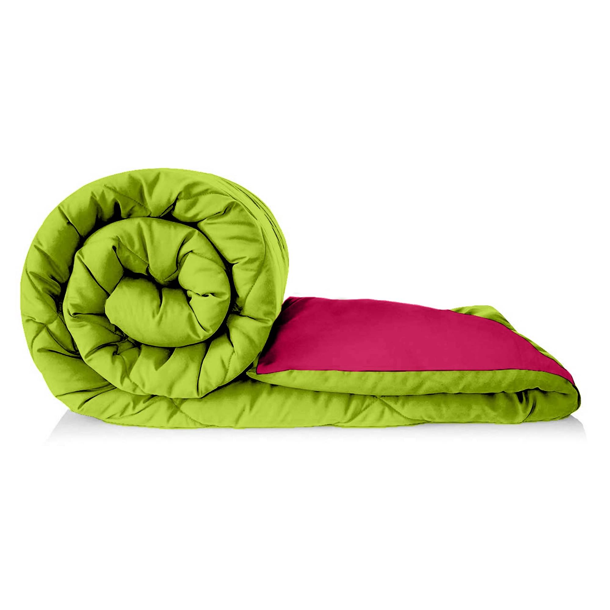 Jinaya's Microfiber Solid Single Size Comforter ( 229 x 152 cm ) - Multi ( ) Jinaya's Microfiber Solid Single Size Comforter ( 229 x 152 cm ) - Multi ( )