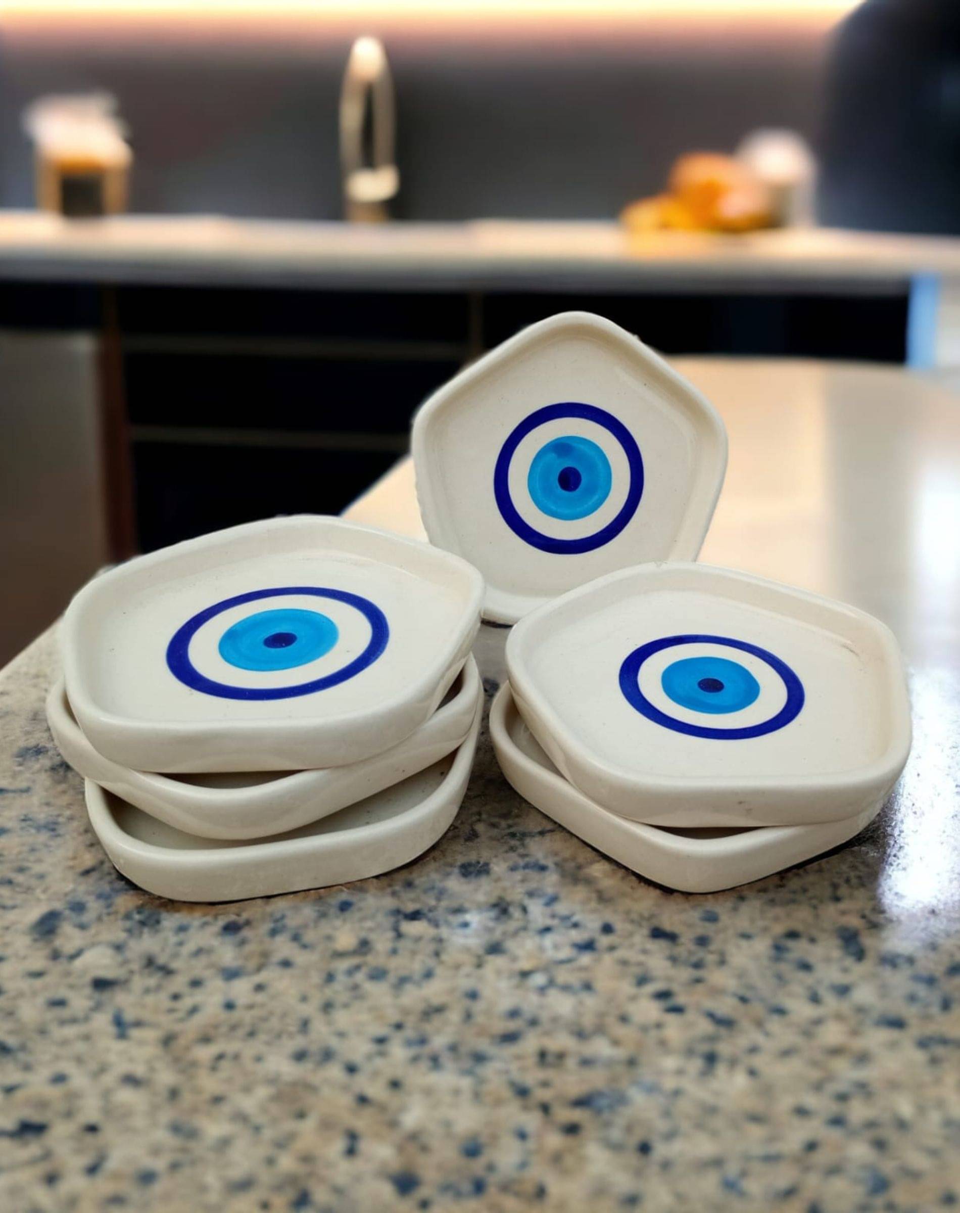 Malaikah 6 Pcs Ceramic White Quarter Plate Malaikah 6 Pcs Ceramic White Quarter Plate