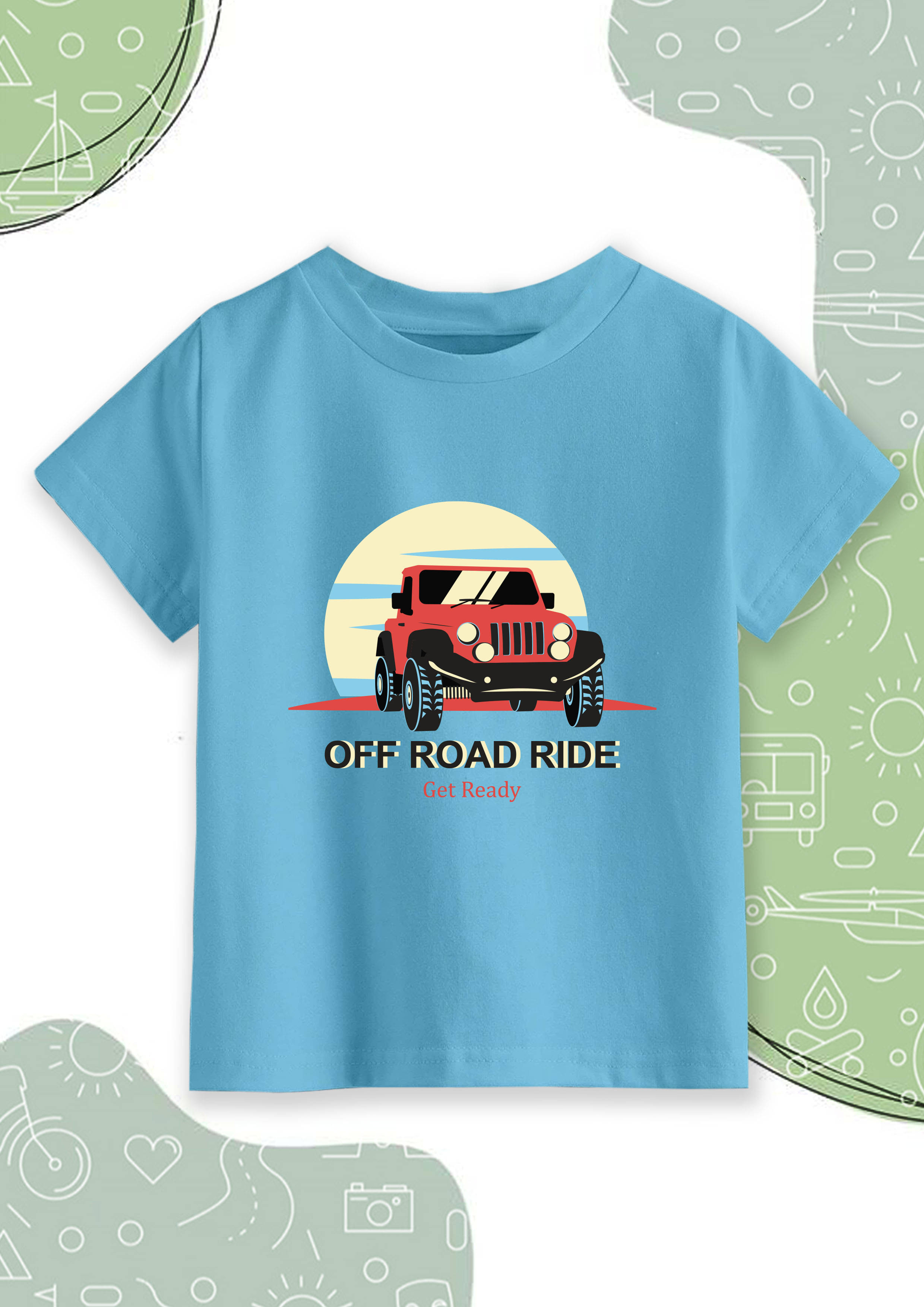     			RUNSTARS Pack of 2 Boys Cotton T-Shirt ( Light Blue )