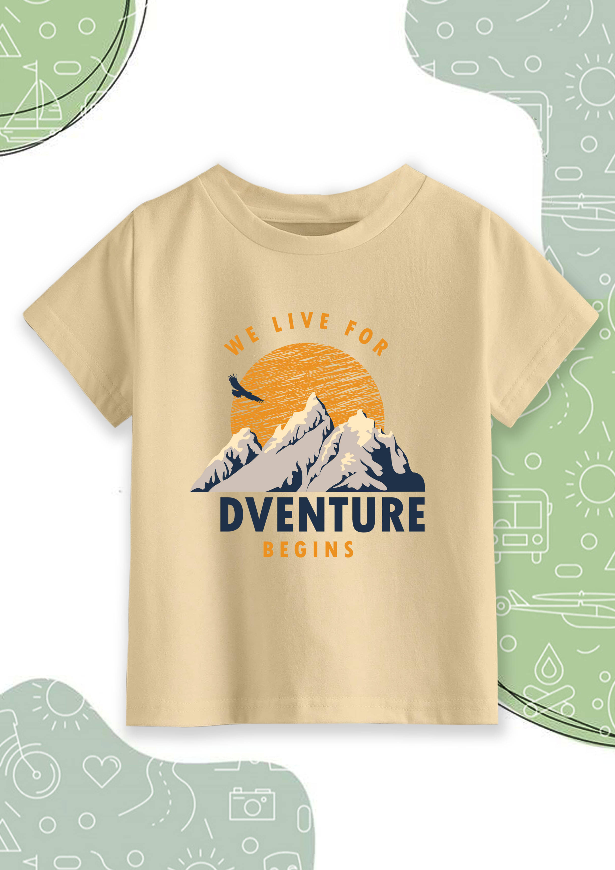     			RUNSTARS Pack of 3 Boys Cotton T-Shirt ( Beige )