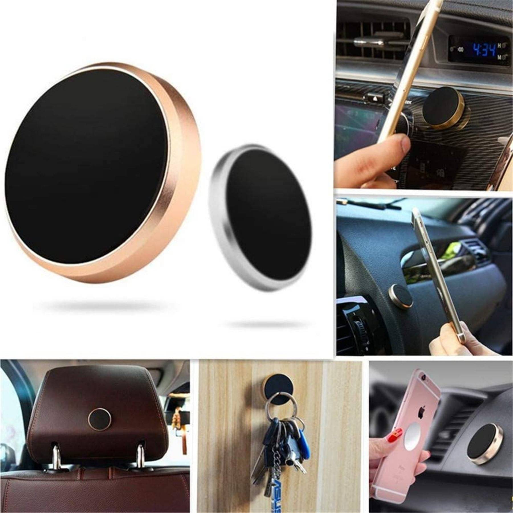 SNOWPEARL Dashboard & Windshield Single Clamp Car Mobile Holder - Multicolor SNOWPEARL Dashboard & Windshield Single Clamp Car Mobile Holder - Multicolor