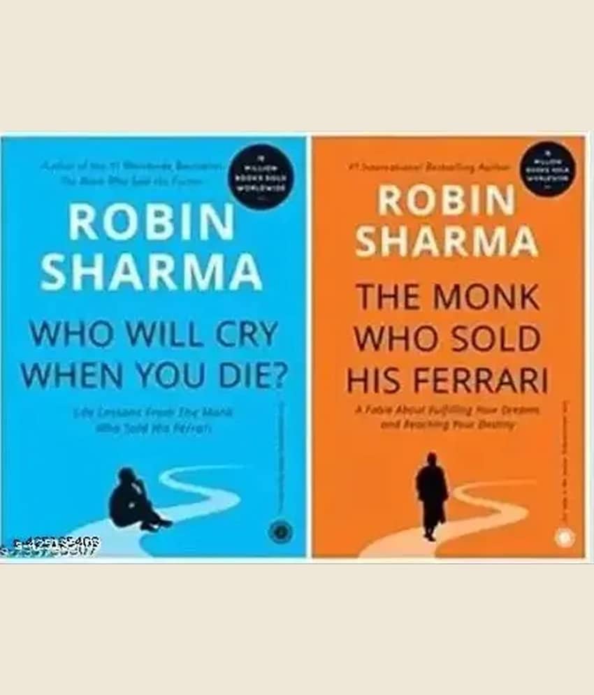 Set Of 2 Books Combo The Monk who sold his ferrari + Who Will Cry when you die - Stationery | Buy online on ZillyBuy