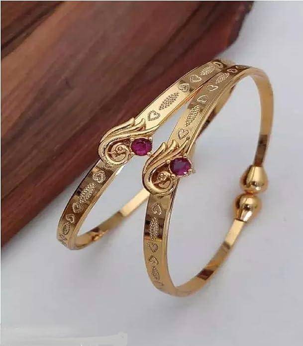     			Shivay Fashion Gold Bangle ( Pack of 1 )