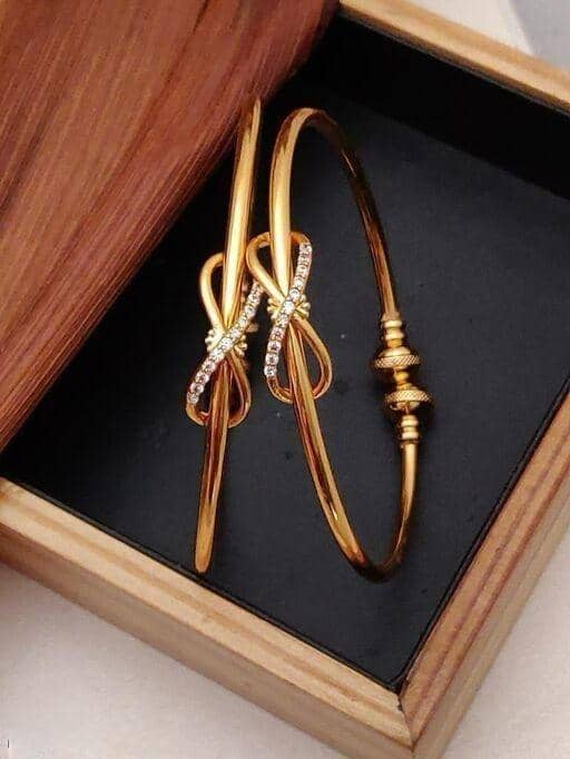 Shivay Fashion Gold Bangle ( Pack of 2 ) - Bangles & Bracelets | Buy online on ZillyBuy