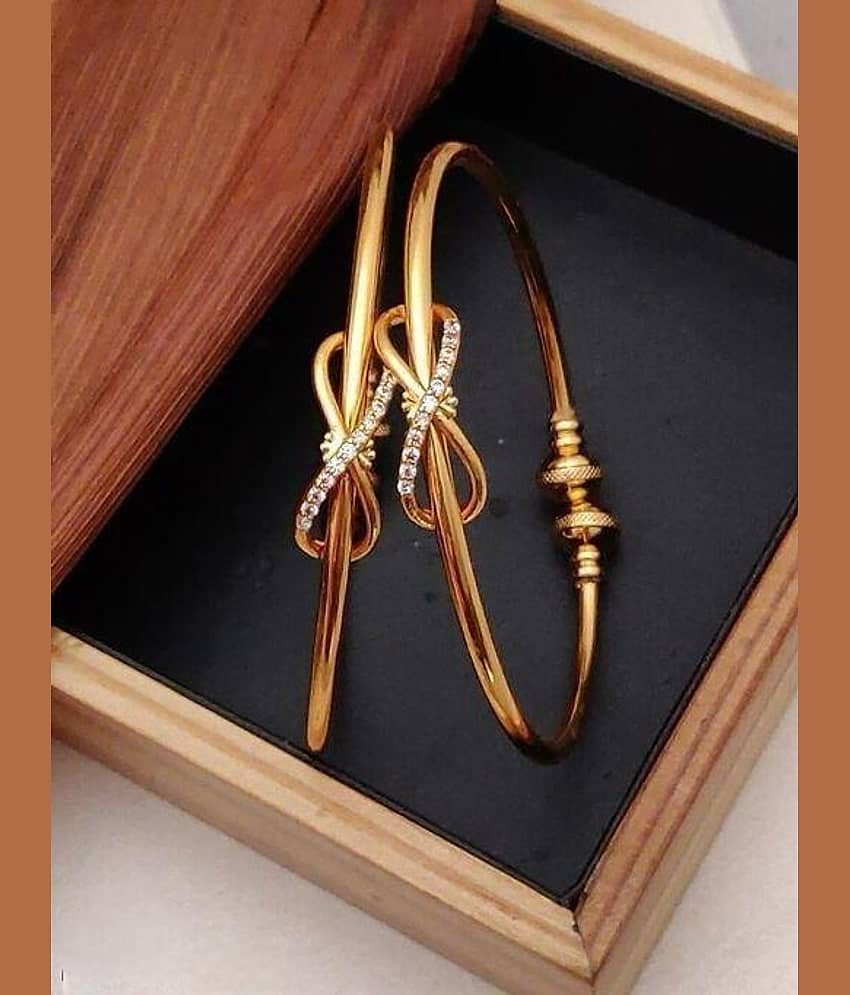 Shivay Fashion Gold Bangle ( Pack of 2 ) - Bangles & Bracelets | Buy online on ZillyBuy