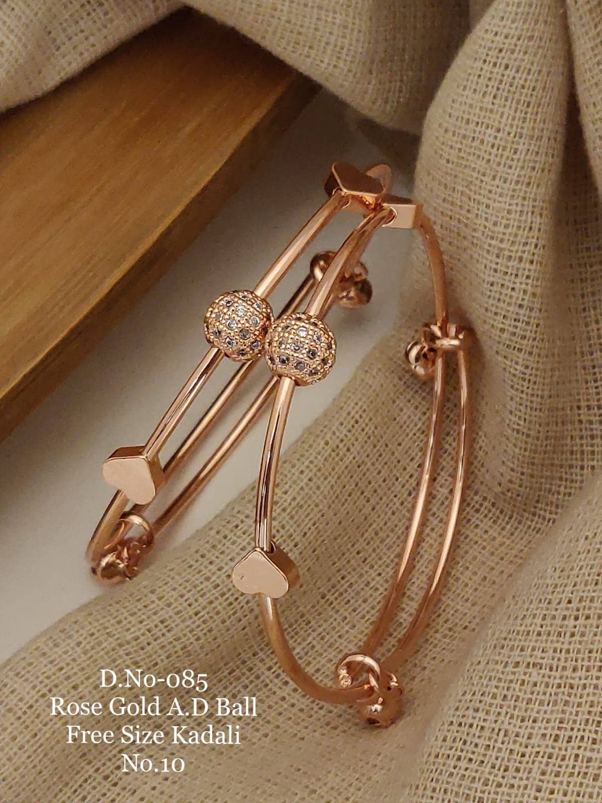 Shivay Fashion Rose Gold Bangle Set ( Pack of 1 ) - Bangles & Bracelets | Buy online on ZillyBuy