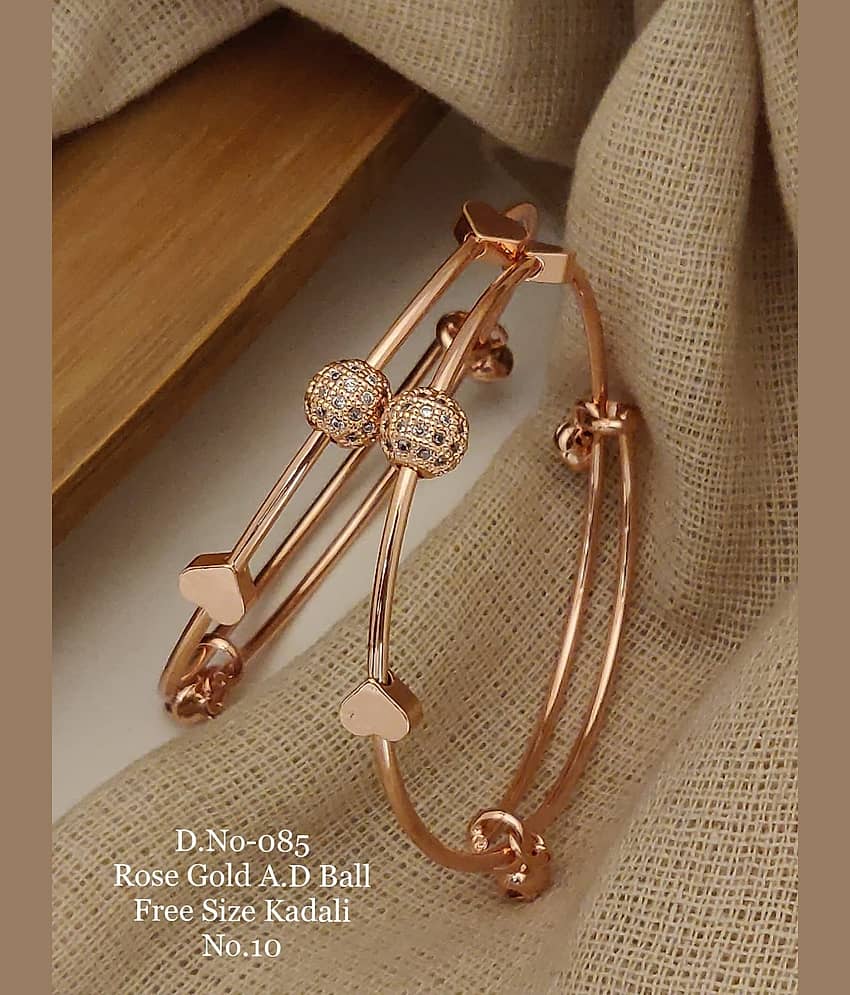 Shivay Fashion Rose Gold Bangle Set ( Pack of 1 ) - Bangles & Bracelets | Buy online on ZillyBuy