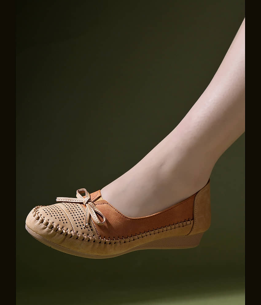 Stylestry Beige Women's Casual Ballerinas - Casual Shoes | Buy online on ZillyBuy