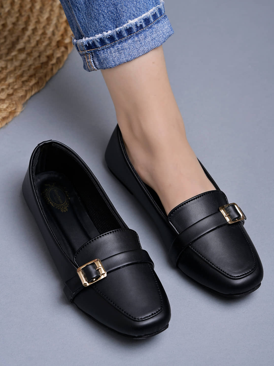 Stylestry Black Women's Casual Ballerinas - Casual Shoes | Buy online on ZillyBuy
