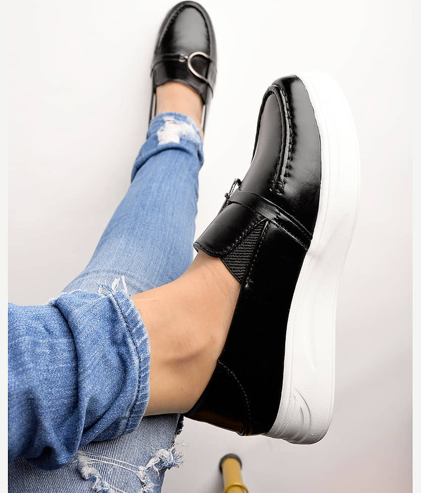 Stylestry Black Women's Loafers - Casual Shoes | Buy online on ZillyBuy