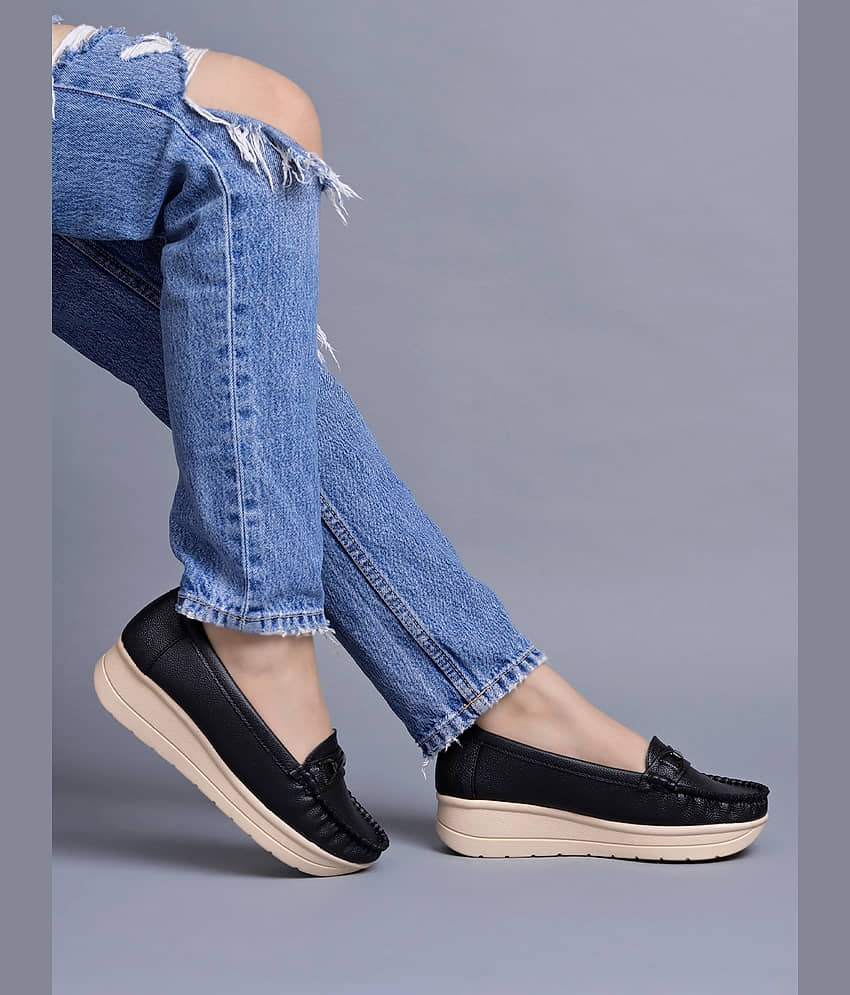 Stylestry Black Women's Loafers - Casual Shoes | Buy online on ZillyBuy