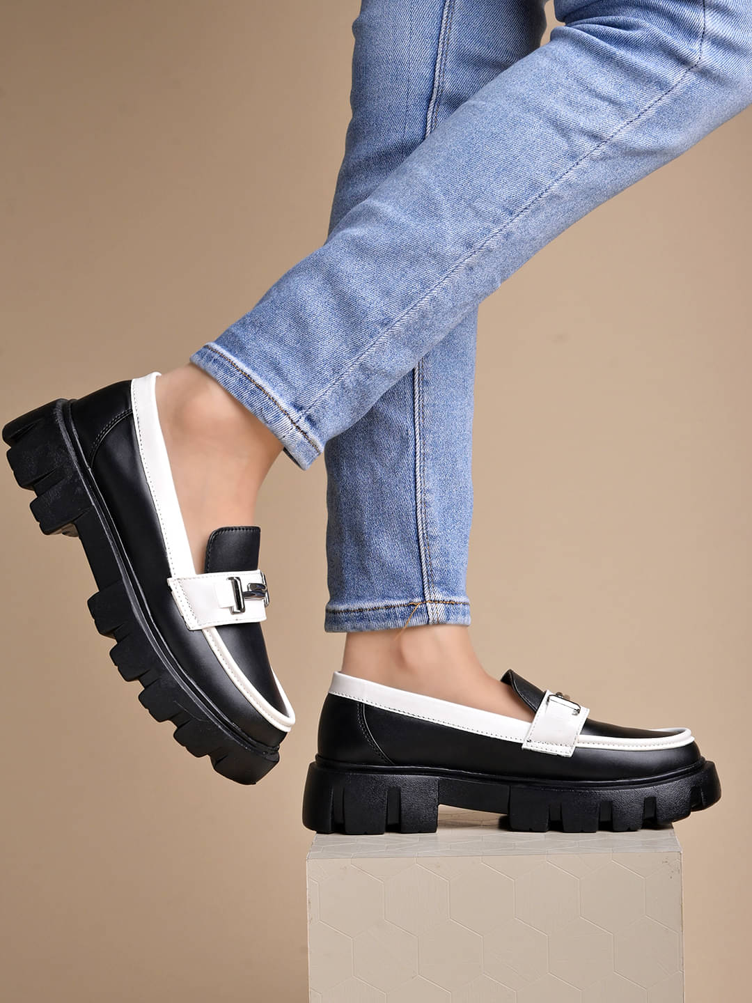     			Stylestry Black Women's Loafers