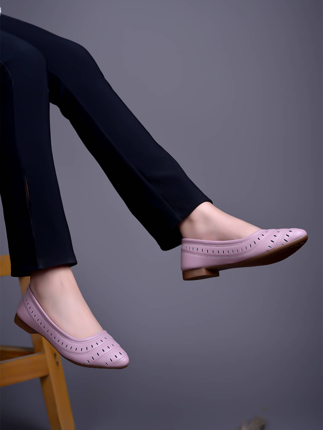Stylestry Mauve Women's Casual Ballerinas     			Stylestry Mauve Women's Casual Ballerinas