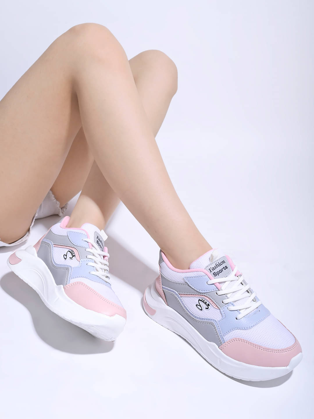 Stylestry - Peach Women's Running Shoes     			Stylestry - Peach Women's Running Shoes