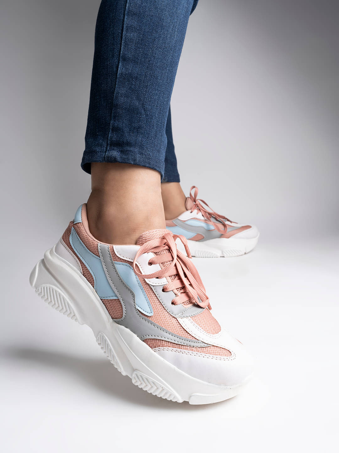 Stylestry - Peach Women's Running Shoes Stylestry - Peach Women's Running Shoes