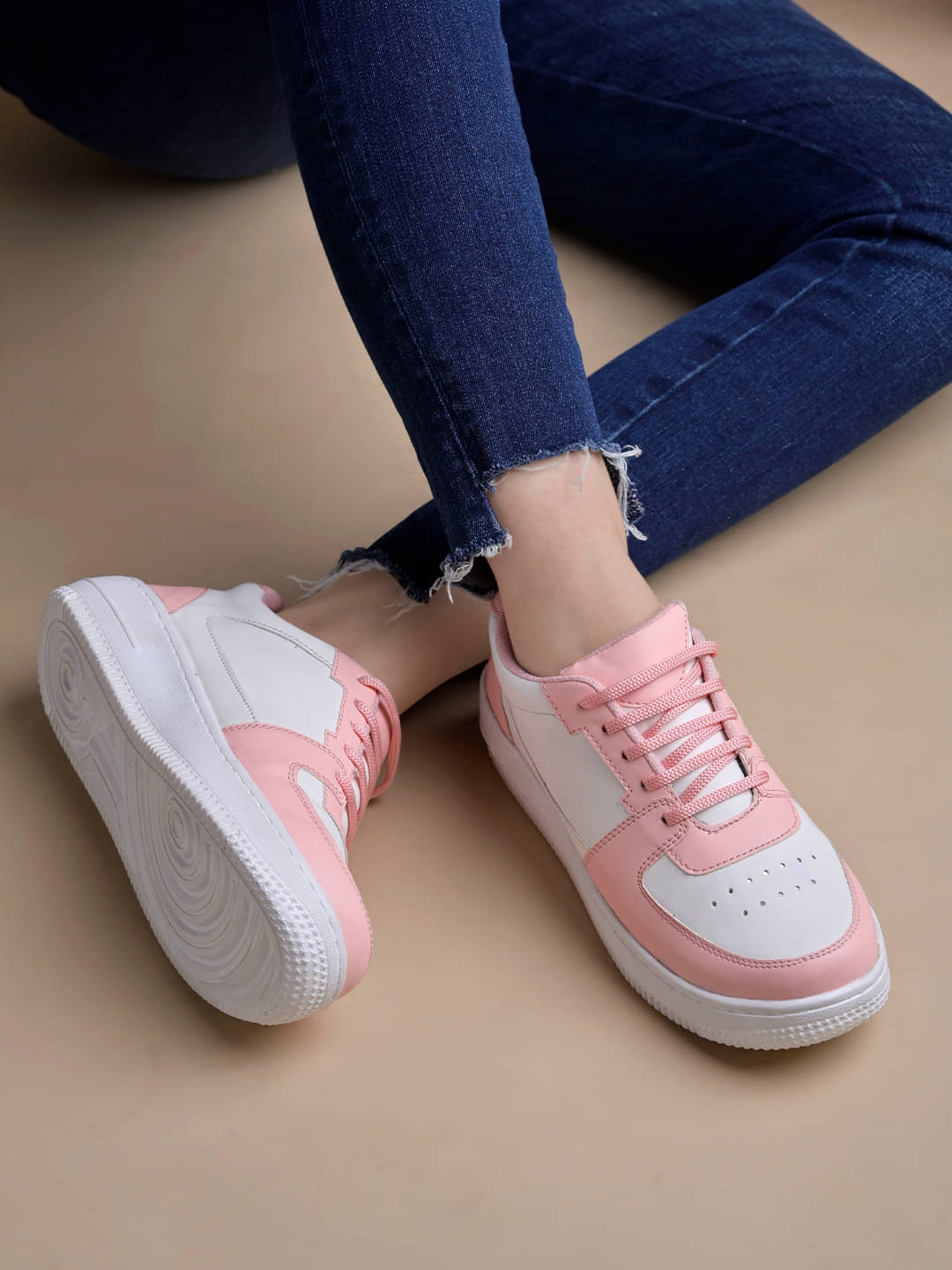     			Stylestry Pink Women's Sneakers