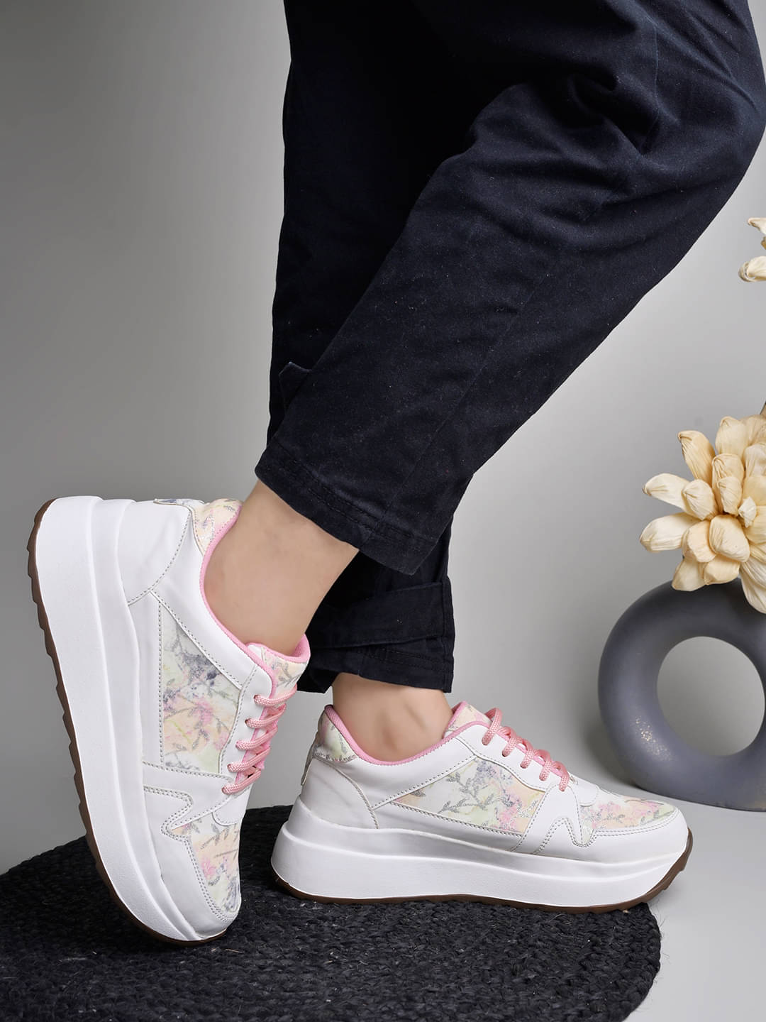 Stylestry Pink Women's Sneakers Stylestry Pink Women's Sneakers