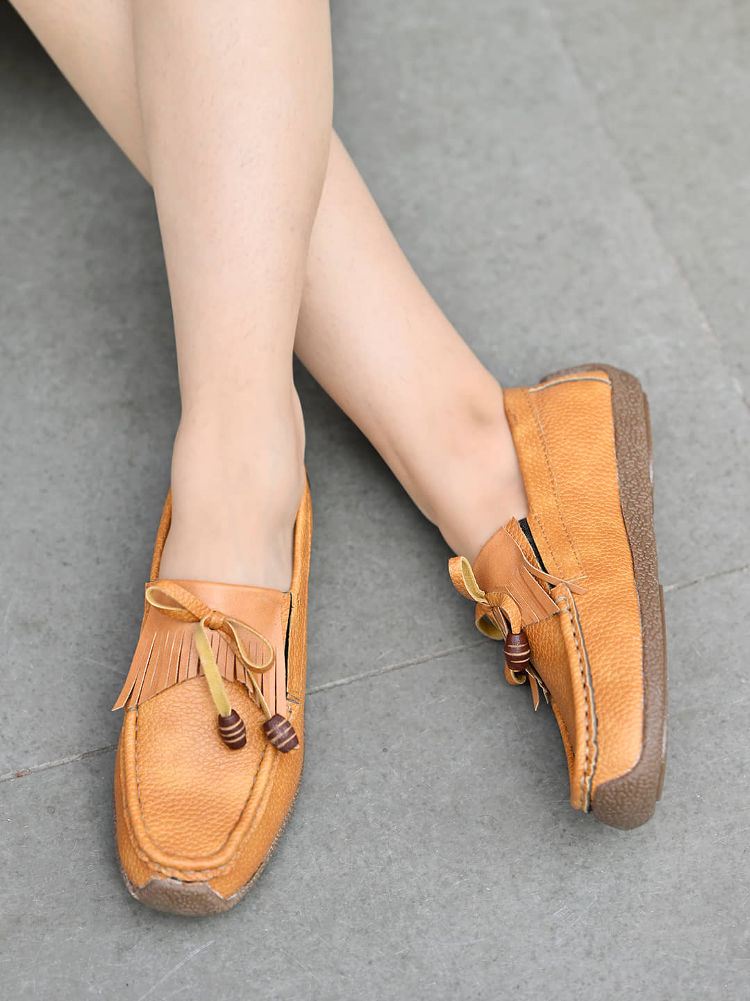 Stylestry Tan Women's Loafers - Casual Shoes | Buy online on ZillyBuy