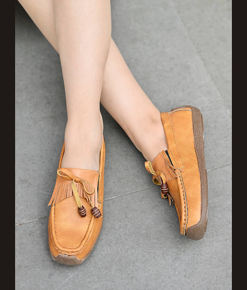 Stylestry Tan Women's Loafers - Casual Shoes | Buy online on ZillyBuy