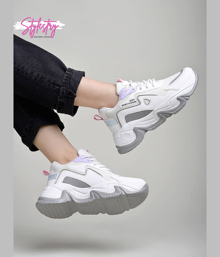 Stylestry White Women's Sneakers - Casual Shoes | Buy online on ZillyBuy
