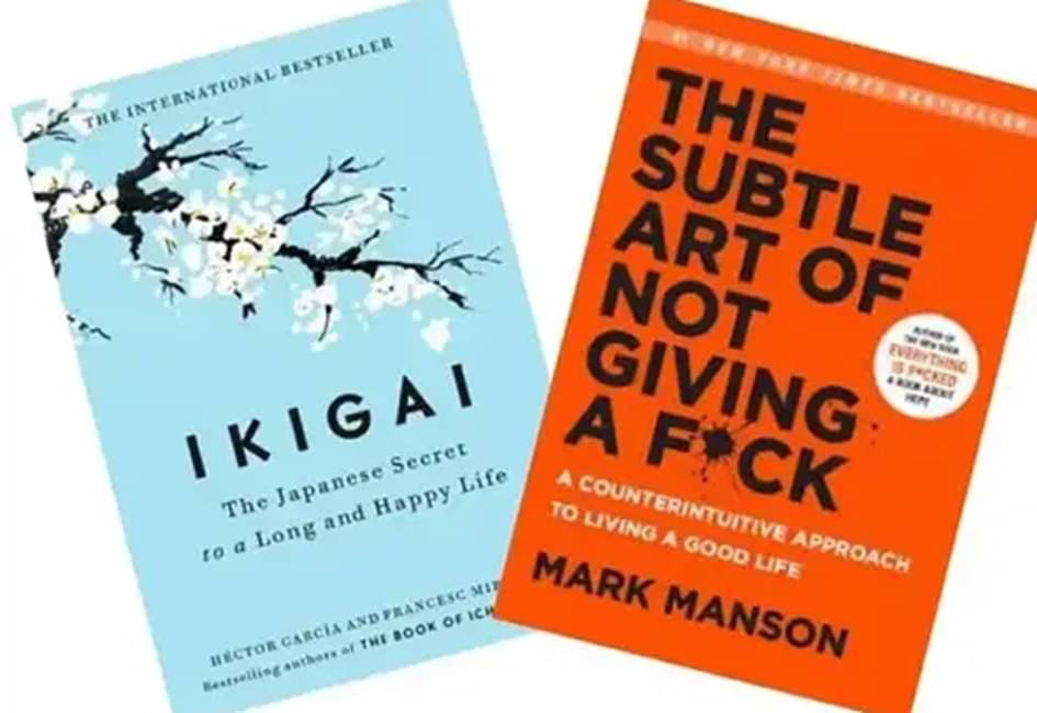     			THE SUBTLE ART OF NOT GIVING A F*CK +IKIGAI