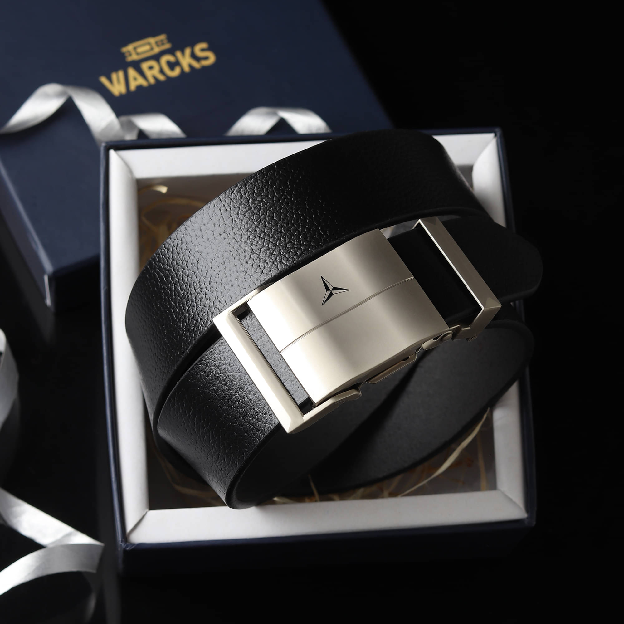     			WARCKS - Black 100% Leather Men's Formal Belt ( Pack of 1 )