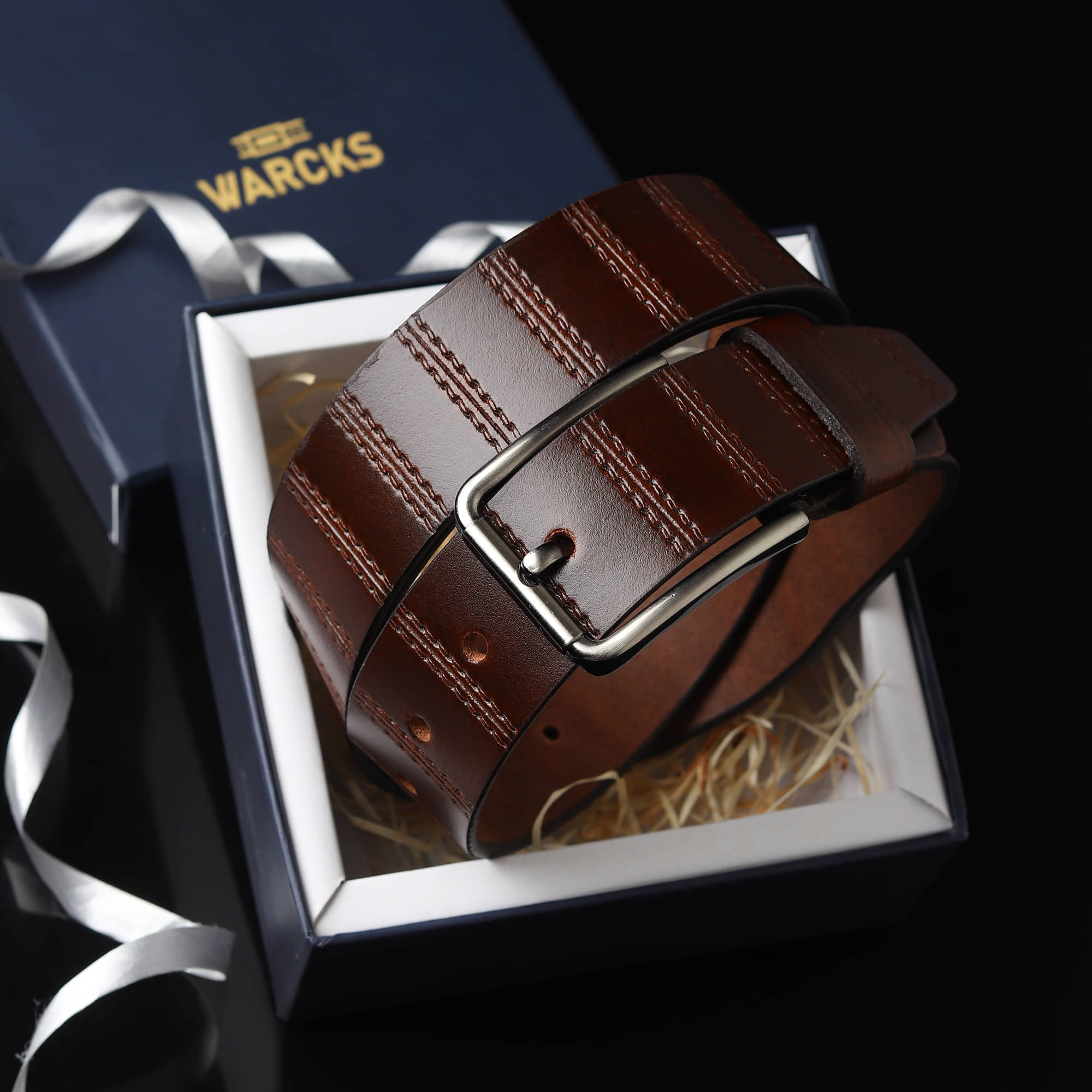     			WARCKS - Brown 100% Leather Men's Formal Belt ( Pack of 1 )