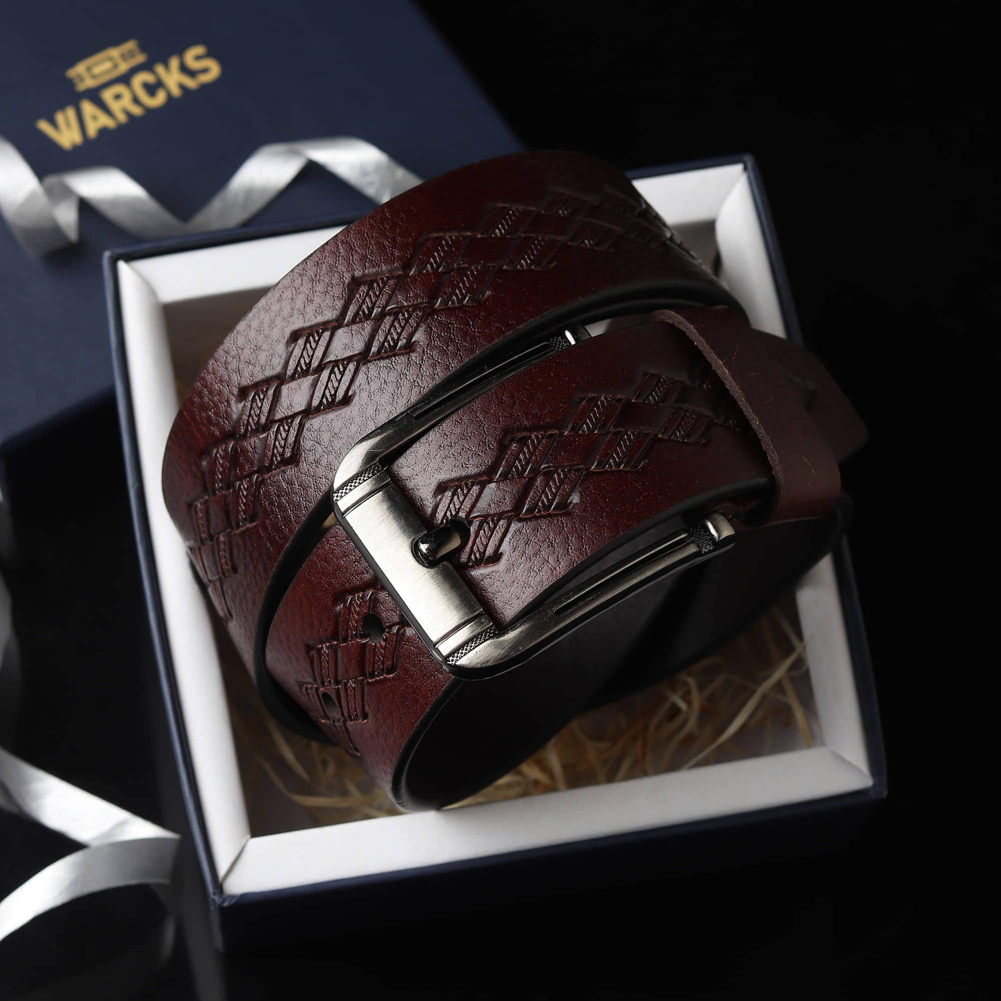 WARCKS - Brown 100% Leather Men's Formal Belt ( Pack of 1 )