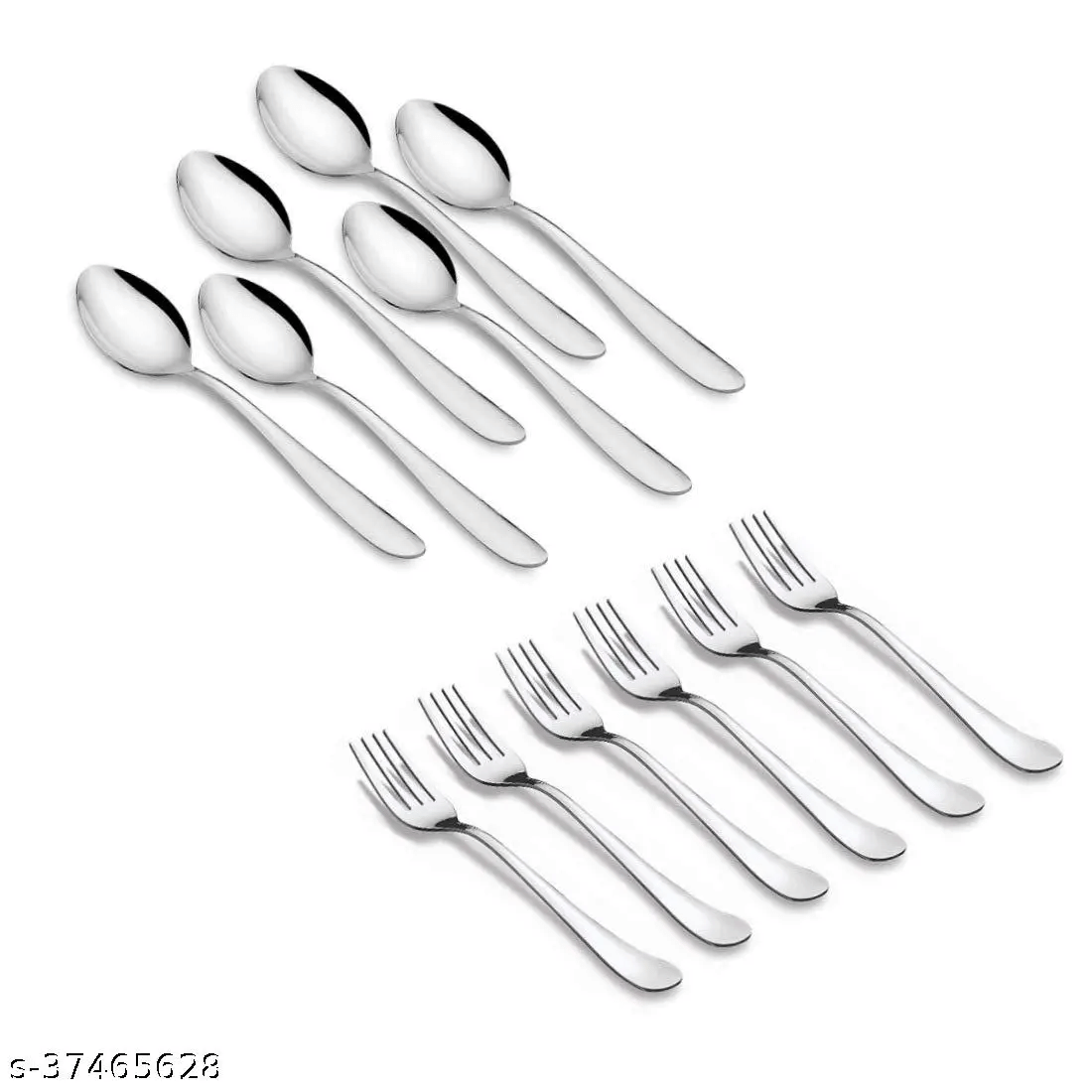 WHITEIBIS 6 pc spoon with fork Stainless Steel Soda Spoon Silver ( Pack of 1 )     			WHITEIBIS 6 pc spoon with fork Stainless Steel Soda Spoon Silver ( Pack of 1 )