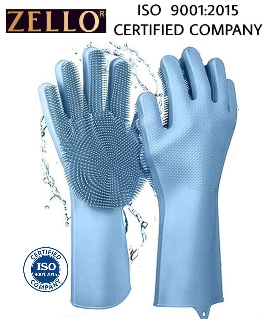 zello Multicolor Silicone Free Size Cleaning Gloves ( Pack of 1 ) zello Multicolor Silicone Free Size Cleaning Gloves ( Pack of 1 )