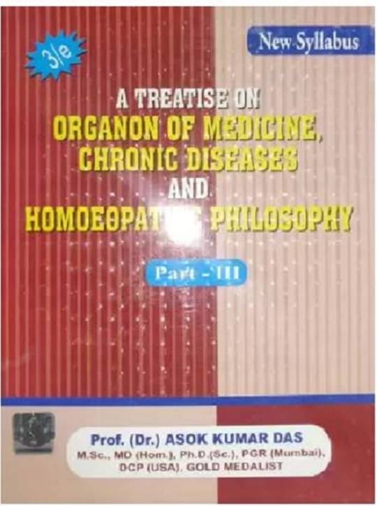     			A Treatise on Organic of Medicine, Chronic Diseases and Homoeopathic Philosophy Part - 3