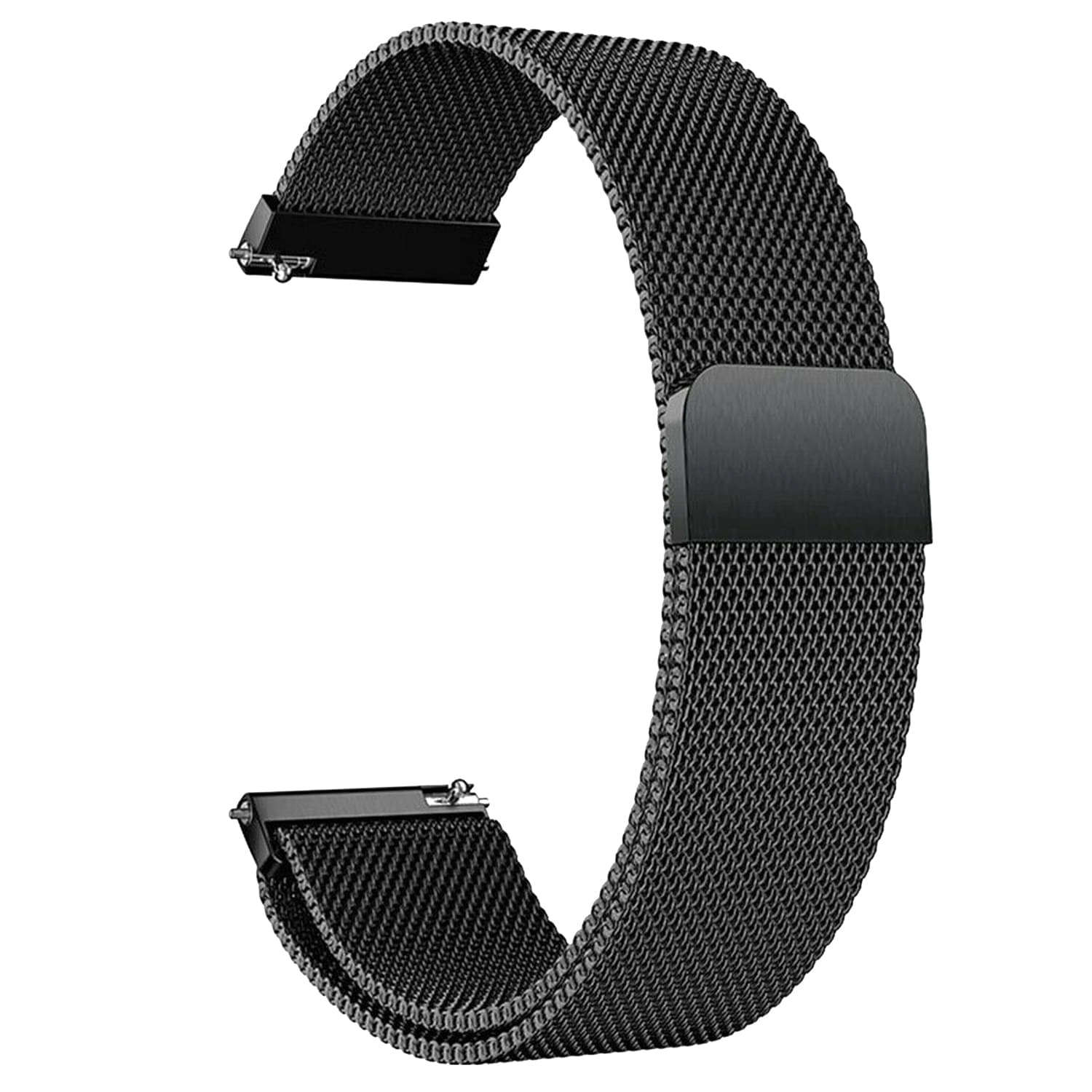 ACM Watch Strap Magnetic 22mm compatible with Fastrack Optimus 2 Pro Smartwatch Luxury Metal Chain Band Black ACM Watch Strap Magnetic 22mm compatible with Fastrack Optimus 2 Pro Smartwatch Luxury Metal Chain Band Black
