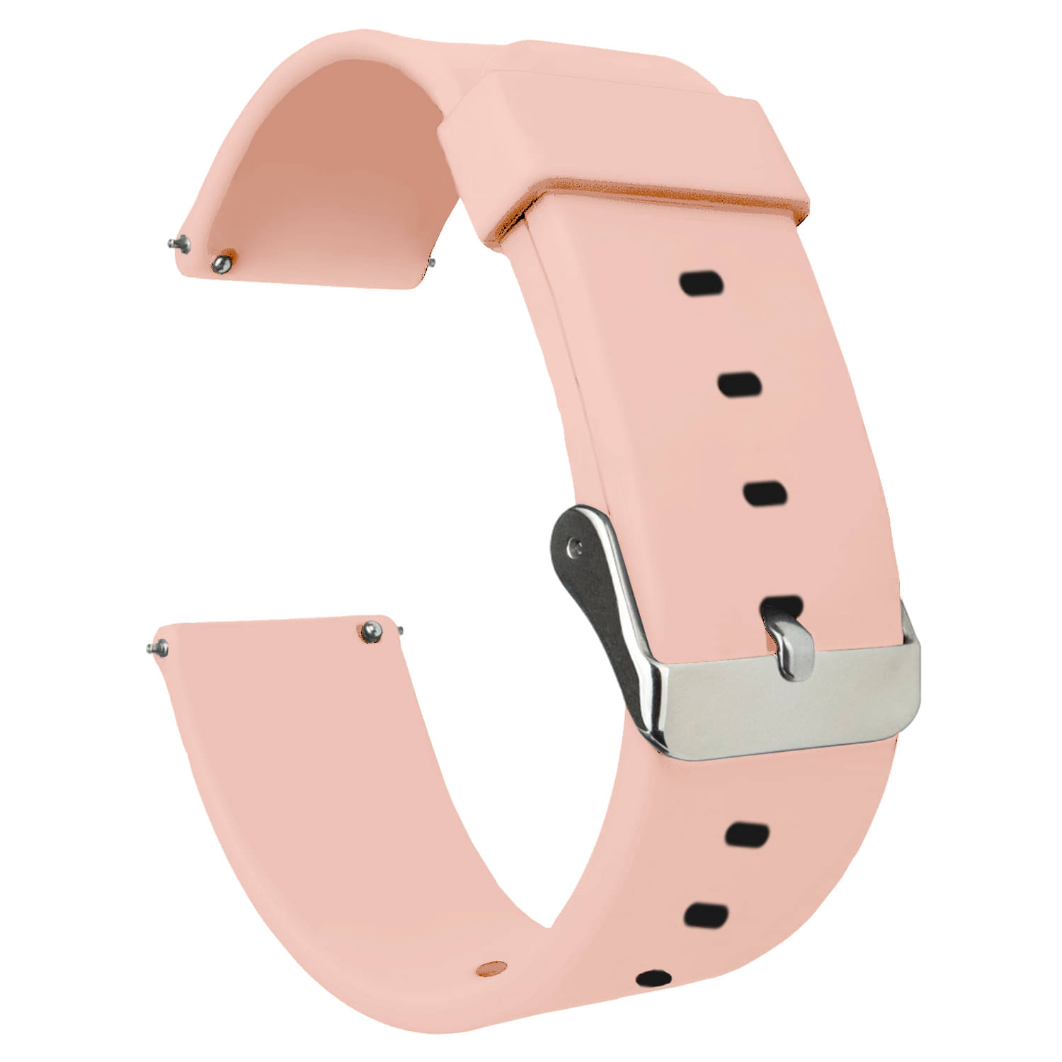    			ACM Watch Strap Silicone Belt 22mm compatible with Boat Ultima Regal Smartwatch Casual Classic Band Creame Pink