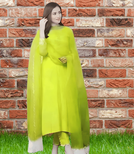     			BIPIN FASHION Women Cotton Silk Self Design Straight Kurti With Pants ( Mint Green )